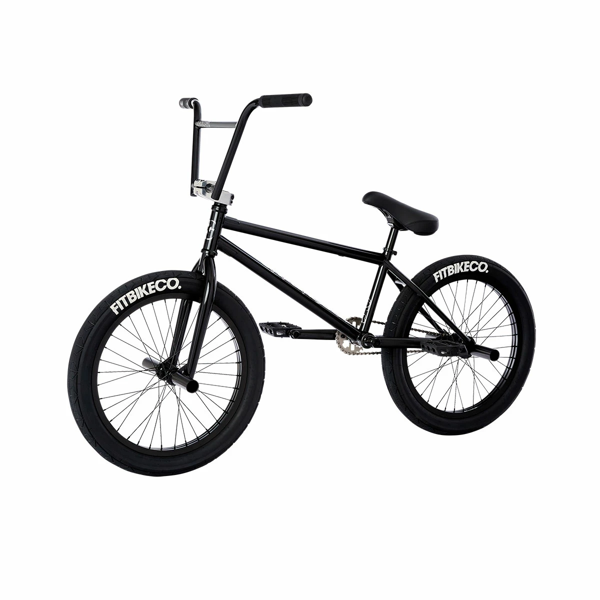 BMX FIT Bike Co 2021 STR Freeco 20’5 Gloss Black MD + 4 Pegs 2 BMX FIT Bike Co 2021 STR Freeco 20’5 Gloss Black MD + 4 Pegs – Image 2