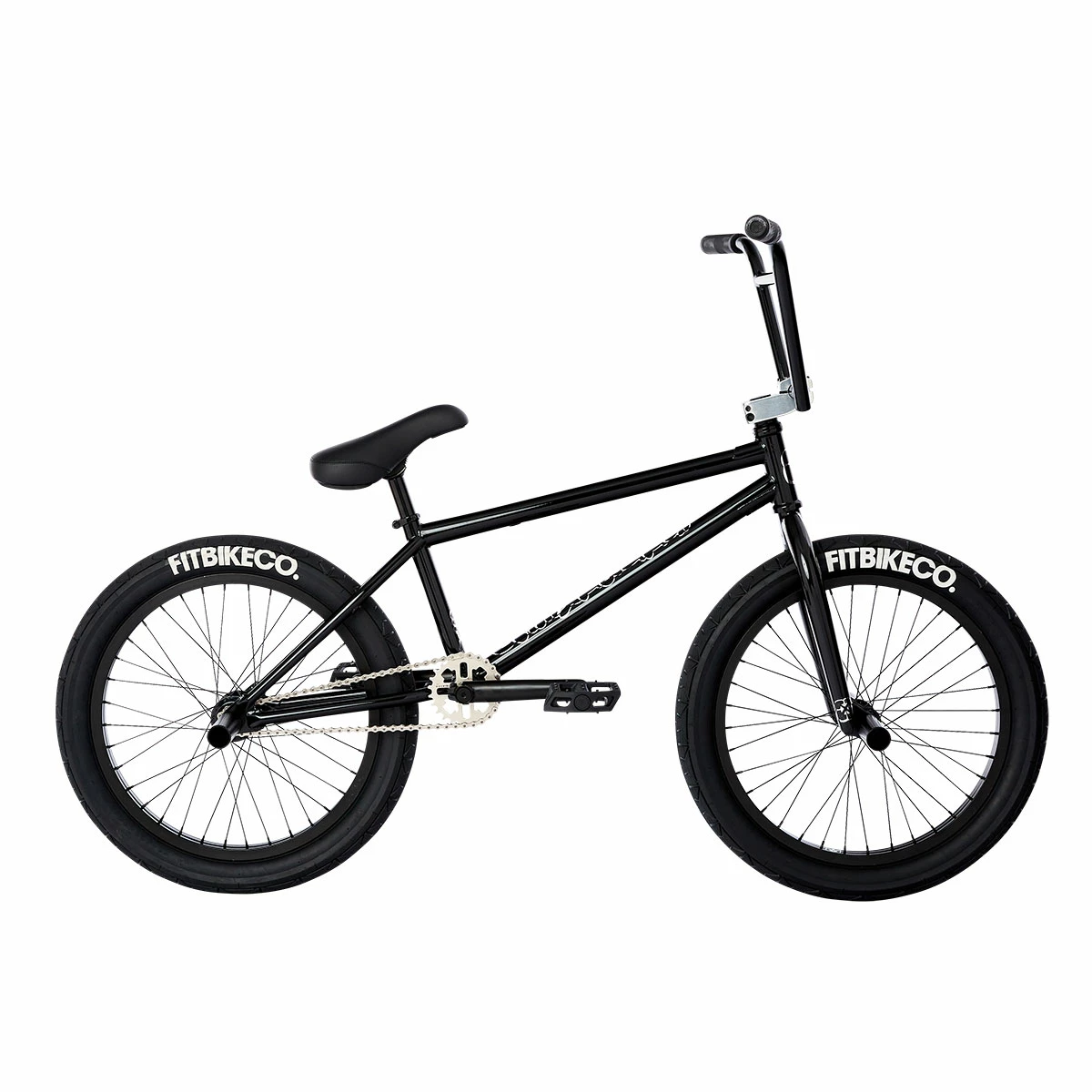 BMX FIT Bike Co 2021 STR Freeco 20’5 Gloss Black MD + 4 Pegs 3 BMX FIT Bike Co 2021 STR Freeco 20’5 Gloss Black MD + 4 Pegs – Image 3