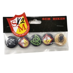 S&amp;M Badges S&M X 5 Buttons Set V.2