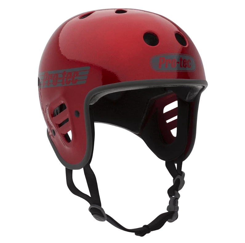 Casque PROTEC Full Cut Certified Red Metal Flake 2 Casque PROTEC Full Cut Certified Red Metal Flake – Image 2