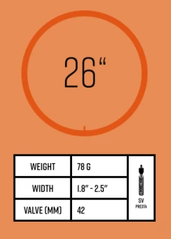 Chambre à Air TUBOLITO BMX 26″ X 1.8 – 2.5 Presta Light 9 Chambre à Air TUBOLITO BMX 26″ X 1.8 – 2.5 Presta Light -équipement vélo Soldes Chambre a air TUBOLITO BMX 2622 x 1.8 2.5 Presta Light 4