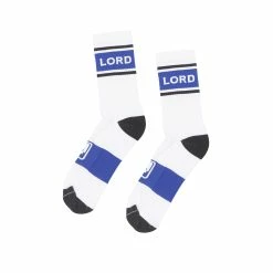 Chaussettes LORD -équipement vélo Soldes Chaussettes LORD Blue White scaled 1