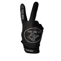Gants LES TROIS ROUX Free & Race Black -équipement vélo Soldes Gants LES TROIS ROUX Black 8