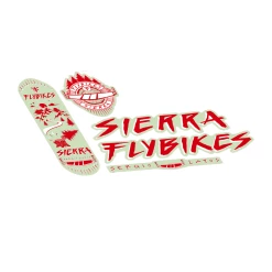 Pack Stickers FLYBIKES Cadre Sierra -équipement vélo Soldes Pack Stickers FLYBIKES Cadre Sierra red