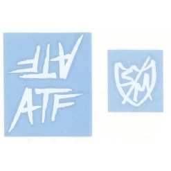 S&amp;M Pack Stickers S&M Cadre ATF White (x2)