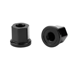 Paire D’écrous CINEMA Alu 10mm Ou 14mm -équipement vélo Soldes Paire decrous CINEMA Alu 10mm Black
