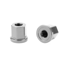 Paire D’écrous CINEMA Alu 10mm Ou 14mm -équipement vélo Soldes Paire decrous CINEMA Alu 10mm Silver