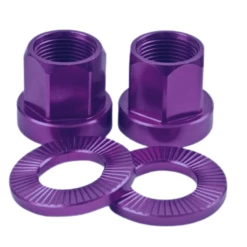 Paire D’écrous SALT Alu -équipement vélo Soldes Paire decrous SALT Alu purple