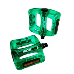 Pédales ICE Nylon Kristal -équipement vélo Soldes Pedales ICE Nylon Kirstal Green