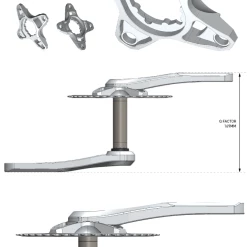Pédalier PRIDE Vortex 24 V.2 Matte Black -équipement vélo Soldes Pedalier PRIDE Vortex 24 Mat Black technique