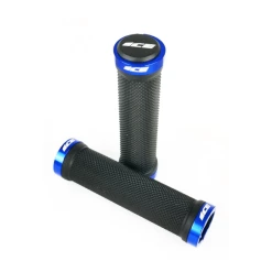 Poignées Lock On ICE Diamond Double Lock 130mm -équipement vélo Soldes Poignees Lock On ICE Diamond Double Lock 130mm blue