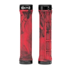 Poignées Lock-On SALT Plus Locked 9 Poignées Lock-On SALT Plus Locked -équipement vélo Soldes Poignees Lock On SALT Plus Locked Red Black Marble