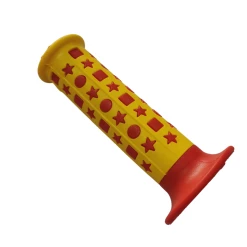 Poignées PLASTICHE CASSANO Star Old School Made In Italy -équipement vélo Soldes Poignees PLASTICHE CASSANO Star Old School Made in Italy Yellow Red 3