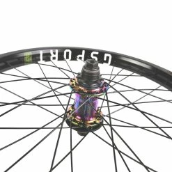 Paire De Roues Custom GSPORT Roloway K7 Sds – Rollcage + 3 Guards -équipement vélo Soldes Roue Custom Arriere GSPORT Roloway Oil Slick K7 SDS Rollcage Black 1 Guard 3