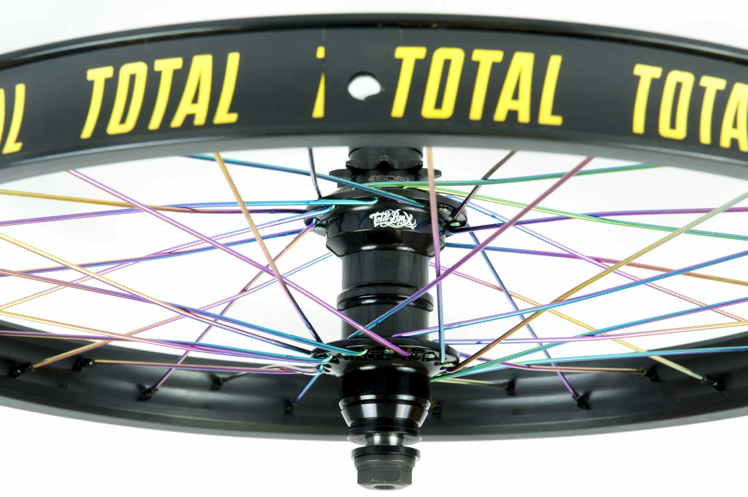 Total-BMX Roue TOTAL BMX Techfire Black / Rainbow K7 SDS 2 Total-BMX Roue TOTAL BMX Techfire Black / Rainbow K7 SDS – Image 2