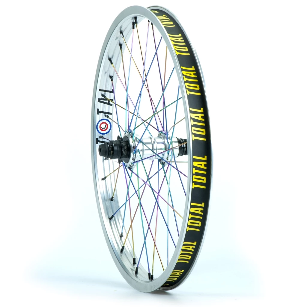Total-BMX Roue TOTAL BMX Techfire Silver / Rainbow K7 SDS 1 Total-BMX Roue TOTAL BMX Techfire Silver / Rainbow K7 SDS