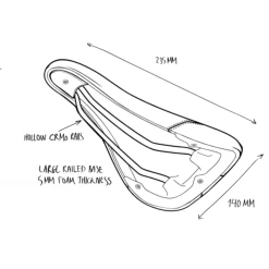 Selle FLYBIKES MotoSierra Sergio Layos Rail -équipement vélo Soldes Selle FLYBIKES MotoSierra Rail 3