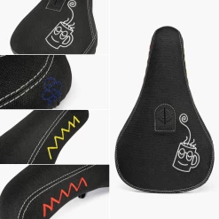 Selle WETHEPEOPLE Team Fat Dan Bank’s Black -équipement vélo Soldes Selle WETHEPEOPLE Team Fat Dan Banks Black 7