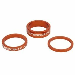 Spacers INSIGHT Pack X3 Pivot 1″ -équipement vélo Soldes Spacers INSIGHT Pack x3 orange 1