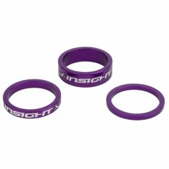Spacers INSIGHT Pack X3 Pivot 1″ -équipement vélo Soldes Spacers INSIGHT Pack x3 purple 1