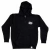 Sweat FEDERAL Script Capuche Zip Hood Black