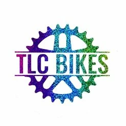 TLC Bikes Sticker TLC Logo -équipement vélo Soldes TLC BIKES Logo Sticker Rainbow 2