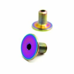 Vis D’axe De Pédalier TLC Titane ODYSSEY Twombolt Et Thunderbolt -équipement vélo Soldes TLC BIKES Odyssey Crank BlackBolts Rainbow