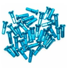 Têtes De Rayons DARTMOOR Aluminium (x38) -équipement vélo Soldes Tetes de rayons DARTMOOR Aluminium x38 cyan