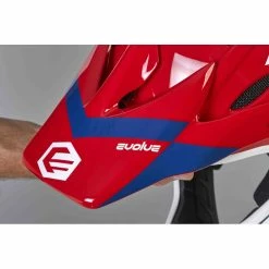 Casque EVOLVE Storm Glossy Red / Blue / White -équipement vélo Soldes casque evolve storm glossy red 4