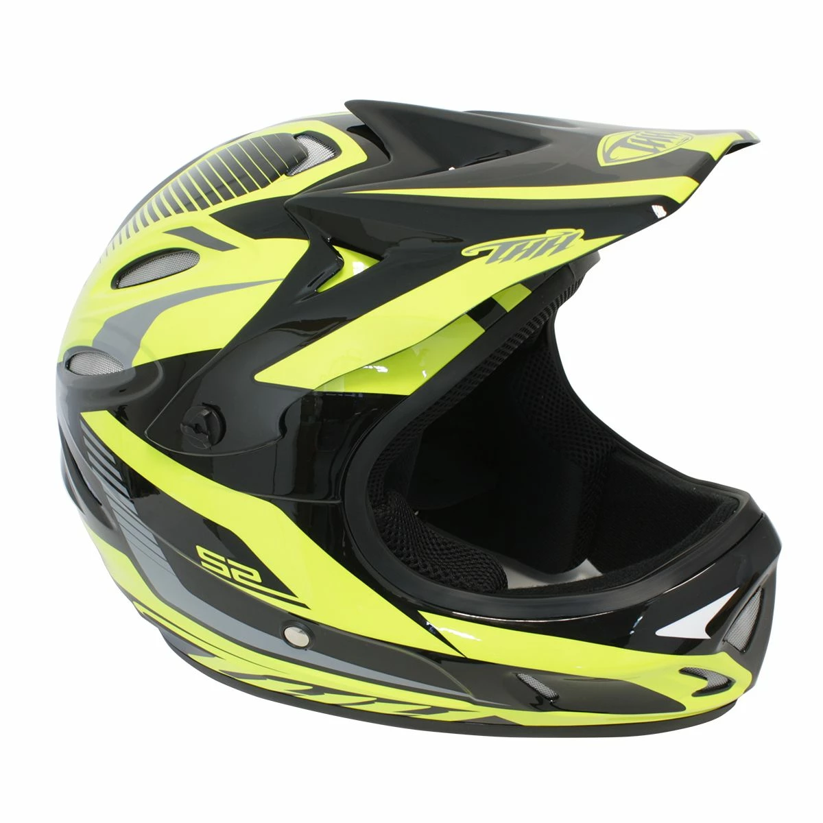 Casque THH S.2 V.2 Gloss Black / Neon Yellow 4 Casque THH S.2 V.2 Gloss Black / Neon Yellow – Image 4