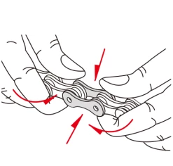 Attache Rapide KMC S1 / Z1 Wide 1/8″ -équipement vélo Soldes cut2 tools 051