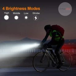 Kit Eclairage Led CYCLEAFER Avant / Arrière Rechargeable -équipement vélo Soldes cycle afer