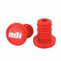 Bar Ends ODI PC Push In -équipement vélo Soldes embouts odi plush in red