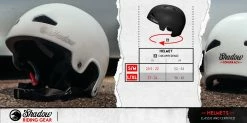 Casque SHADOW X Matt Ray FeatherWeight In-Mold -équipement vélo Soldes featherweighthelmet SizingChart