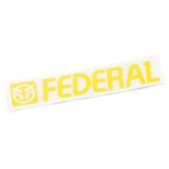 Sticker FEDERAL 170mm Die Cut -équipement vélo Soldes federal bmx die cut sticker yellow 1 1024x1024