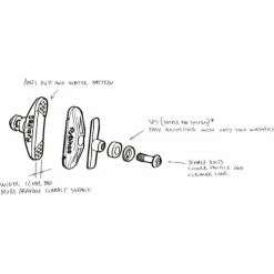 Patins De Frein FLYBIKES Manual -équipement vélo Soldes flybikes manual brake pads