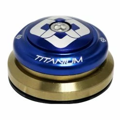 Jeu De Direction PRIDE RACING Ti45 Tapered Titanium -équipement vélo Soldes jeu de direction pride ti45 tapered blue