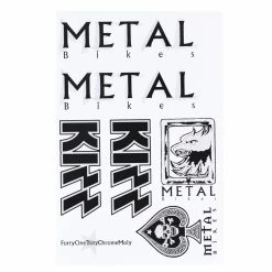 Pack Stickers METAL Collectors Kizz Sheet Grey / Black
