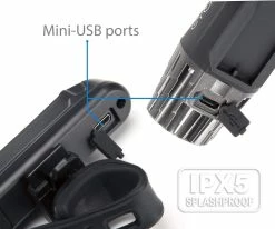 Kit Eclairage Led CYCLEAFER Avant / Arrière Rechargeable -équipement vélo Soldes mini usb cycleafer