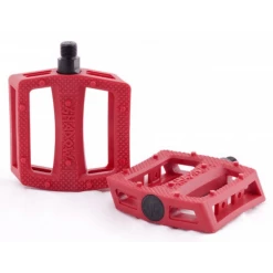 Pédales SHADOW Ravager PC 8 Pédales SHADOW Ravager PC -équipement vélo Soldes pedales bmx shadow ravager plastique red