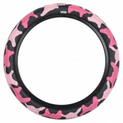 Pneu CULT X VANS Camo 18″ X 2.30 Kids -équipement vélo Soldes pneu bmx cult vans pink camo