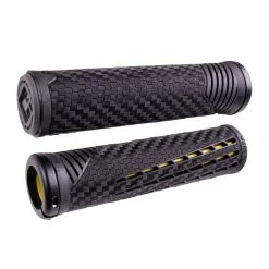 Poignées Lock-On ODI CF Connor Fields -équipement vélo Soldes poignees odi cf black yellow