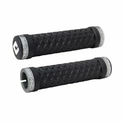 Poignées Lock-On ODI X VANS X CHASE -équipement vélo Soldes poignees odi vans chase black silver