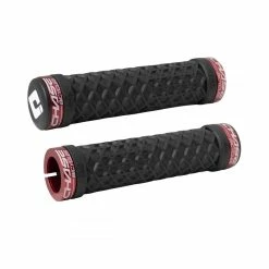 Poignées Lock-On ODI X VANS X CHASE -équipement vélo Soldes poignees odi vans chase red