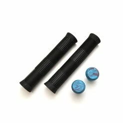 Poignées STRANGER Caleb Quanbeck Silicone -équipement vélo Soldes poignees stranger caleb quanbeck silicon black