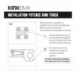 Potence KINK Track -équipement vélo Soldes potence kink track