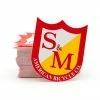 S&amp;M Pack Stickers S&M X100 Small Shield Red / Yellow