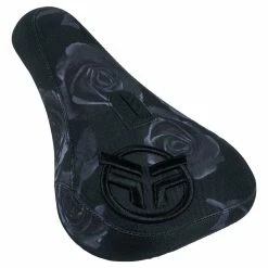 Selle FEDERAL Logo Mid Roses Black / Grey -équipement vélo Soldes selle federal mid pivotal logo noir gris roses print 1