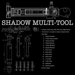 Multi-Tool SHADOW -équipement vélo Soldes shadow multi tool explain drawing