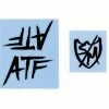 S&amp;M Pack Stickers S&M Cadre ATF Black (x2)